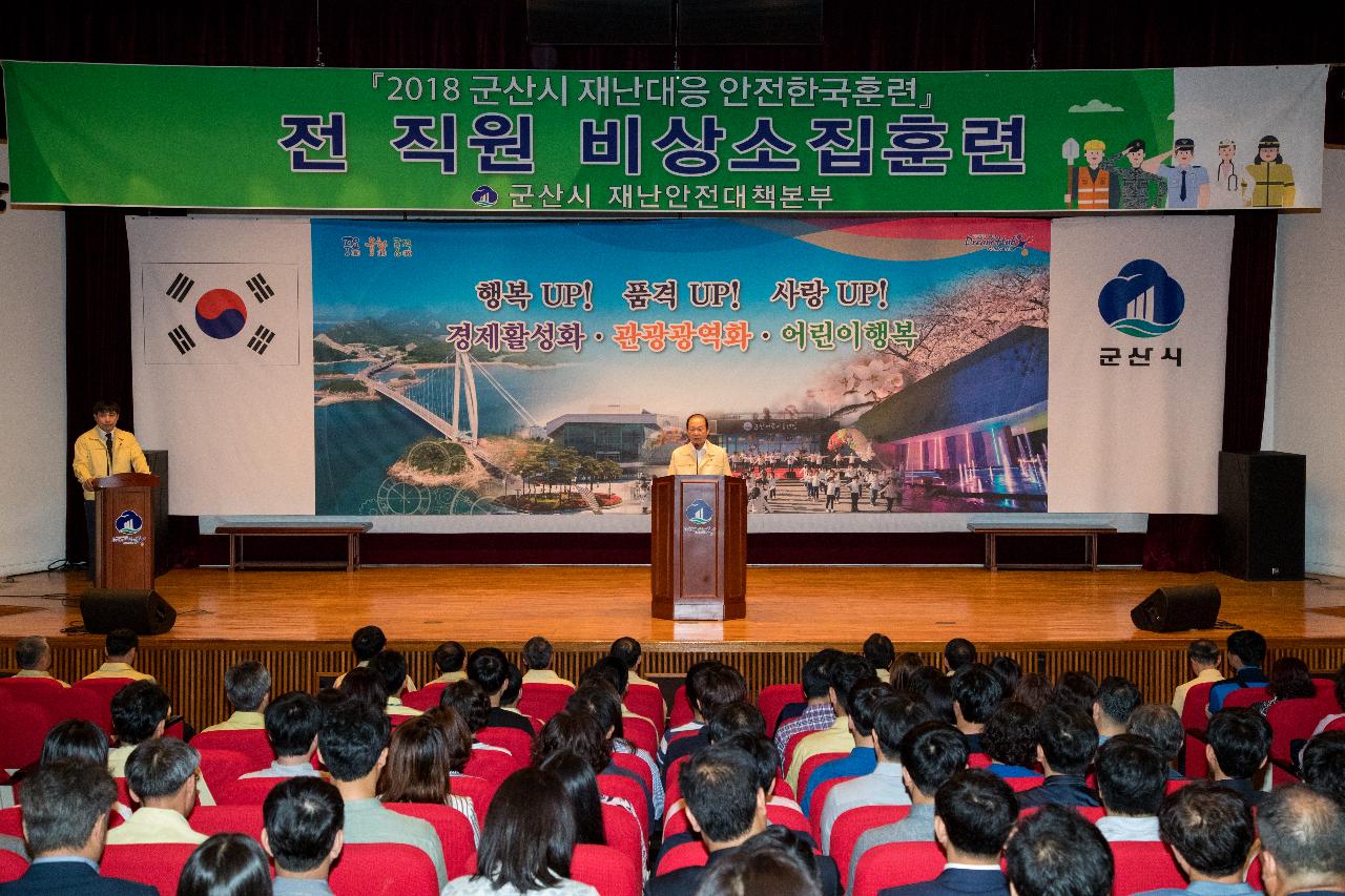 재난대응 안전한국훈련 비상소집훈련