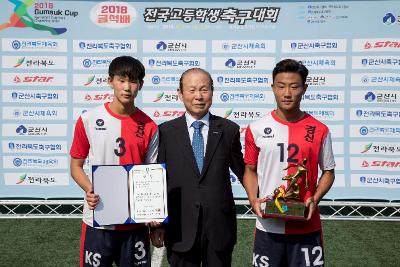 금석배 전국고교축구대회 시상식