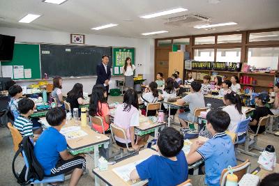 미장초등학교 격려 방문