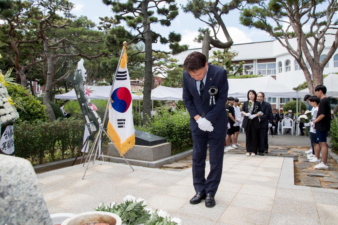 군산중고교 6.25학도병 전사자 추모제