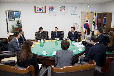 중국 롄윈강시 인민대표 일행 면담