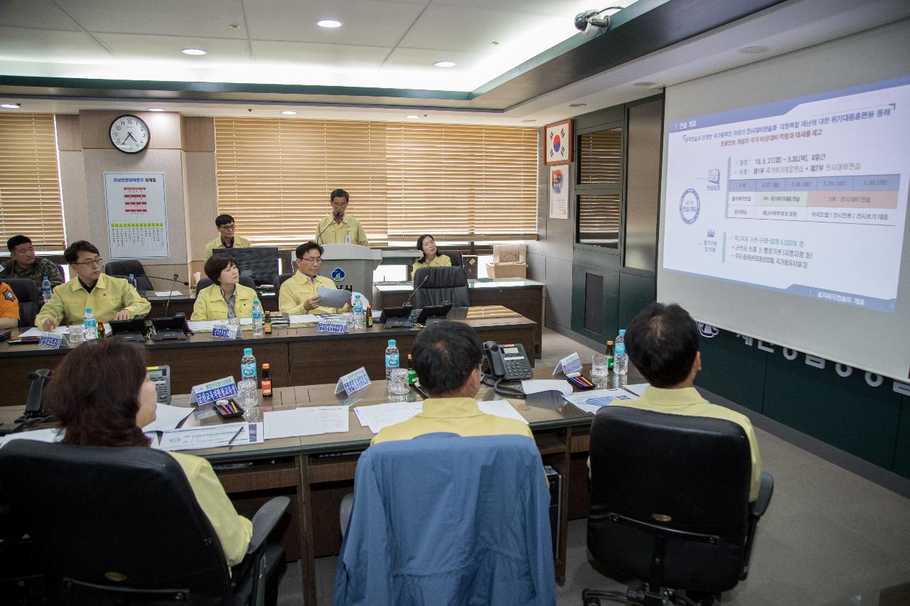 을지태극연습 군산시 통합방위협의회