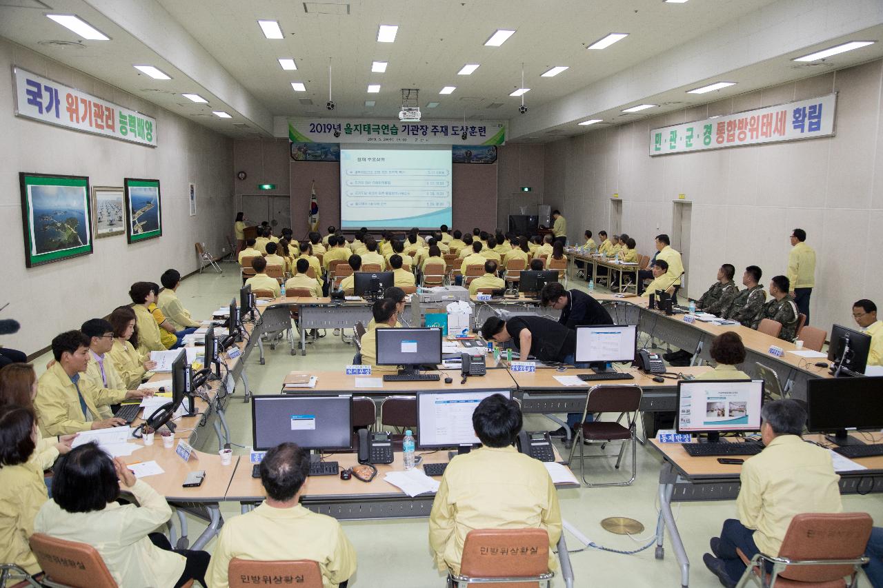 을지태극연습 일일상황보고회 및 도상연습