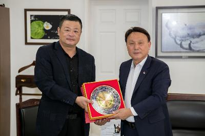 중국 위해시 축구협회 관계자 면담