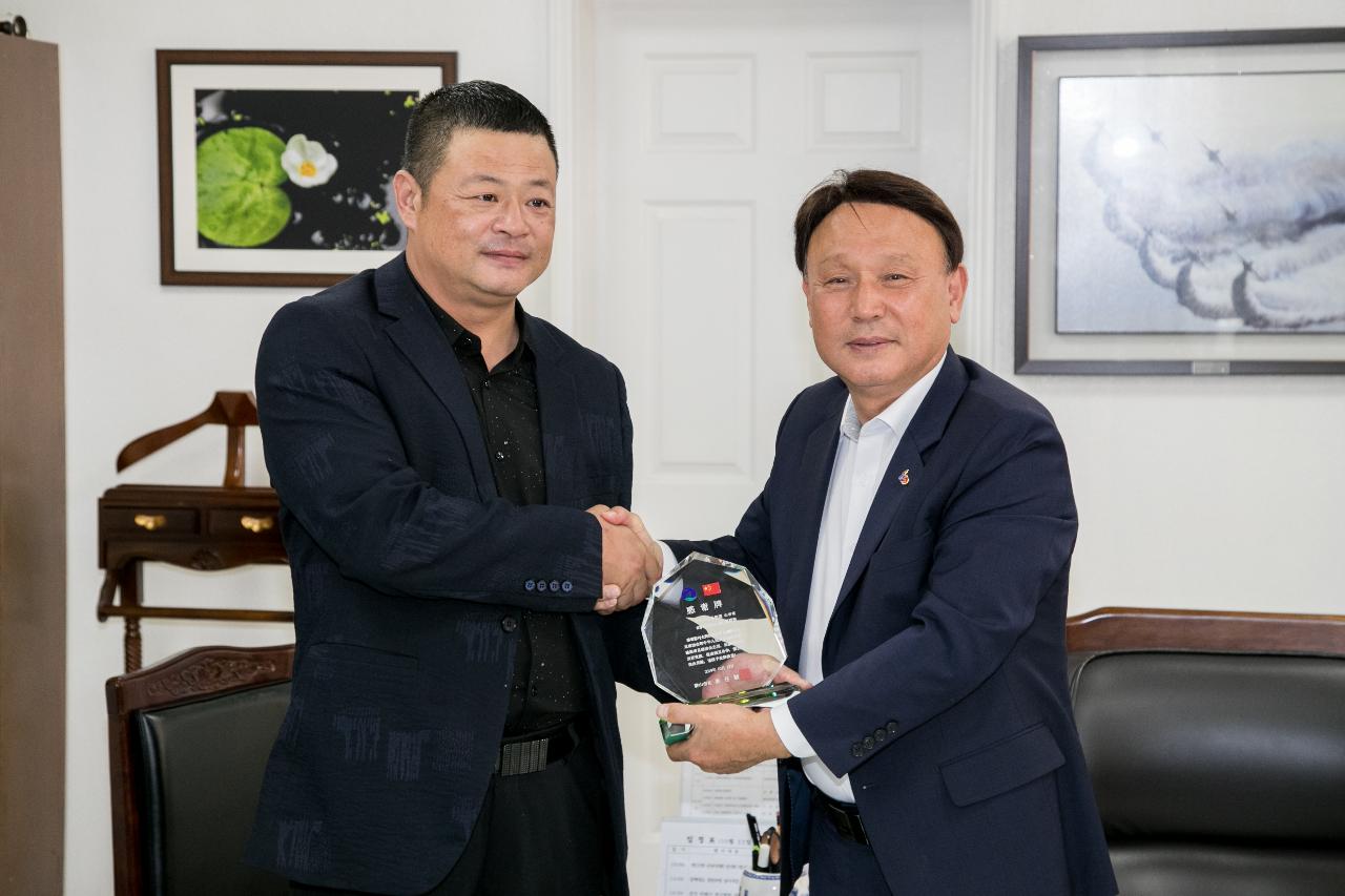 중국 위해시 축구협회 관계자 면담