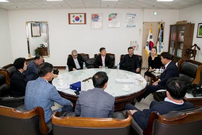 중국 위해시 축구협회 관계자 면담