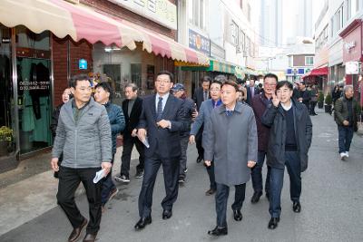 자영업비서관 군산 공설시장 방문