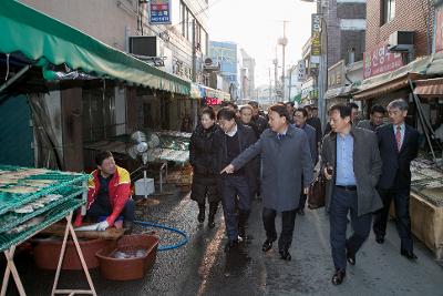 자영업비서관 군산 공설시장 방문