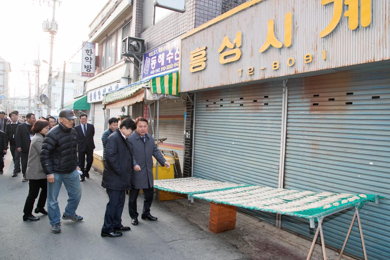 자영업비서관 군산 공설시장 방문