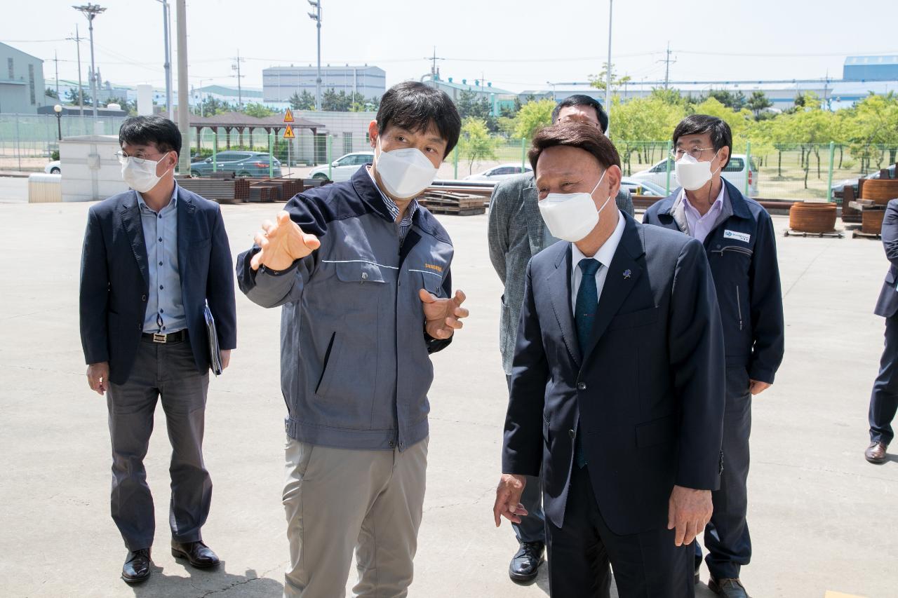 2021년 군산시 유망 강소기업 현판식