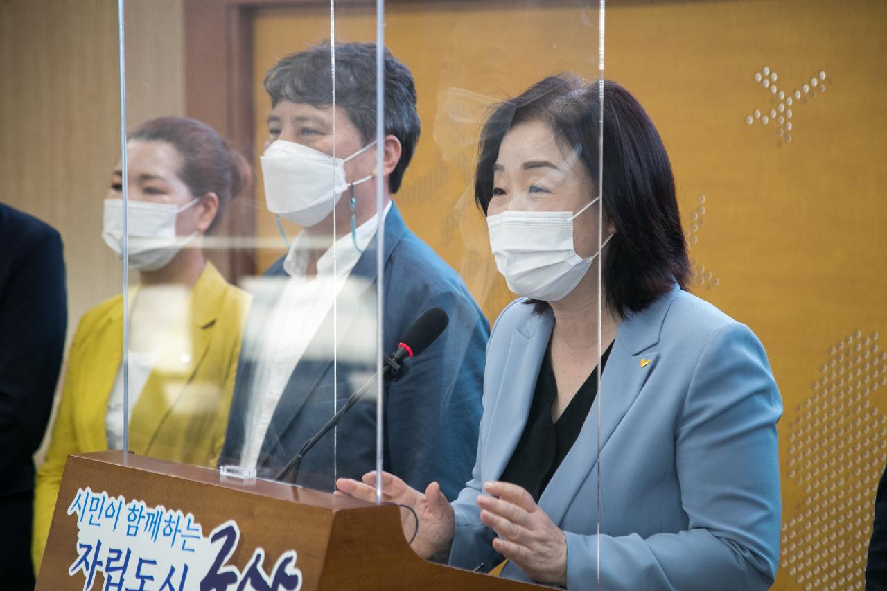 정의당 심상정 국회의원 기자회견