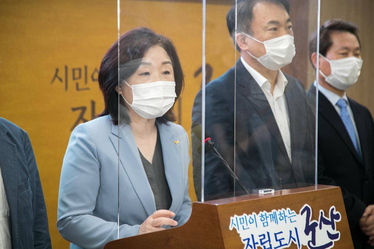 정의당 심상정 국회의원 기자회견