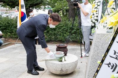 군산 중고등학교 6.25학도병 전사자 추모제