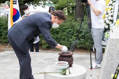 군산 중고등학교 6.25학도병 전사자 추모제