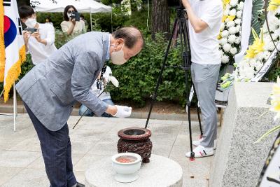 군산 중고등학교 6.25학도병 전사자 추모제