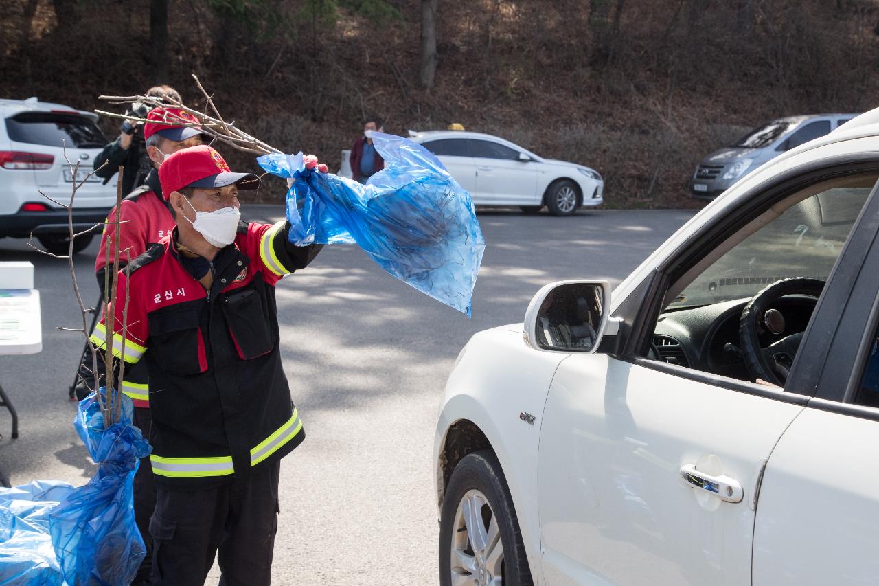 드라이브스루 반려나무 나누어주기 행사