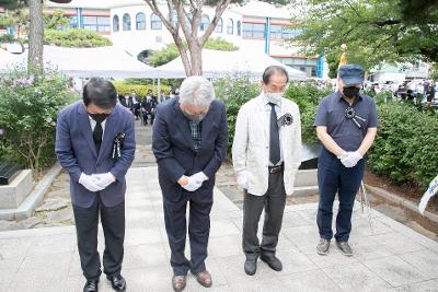 군산 중고등학교 6.25학도병 전사자 추모제