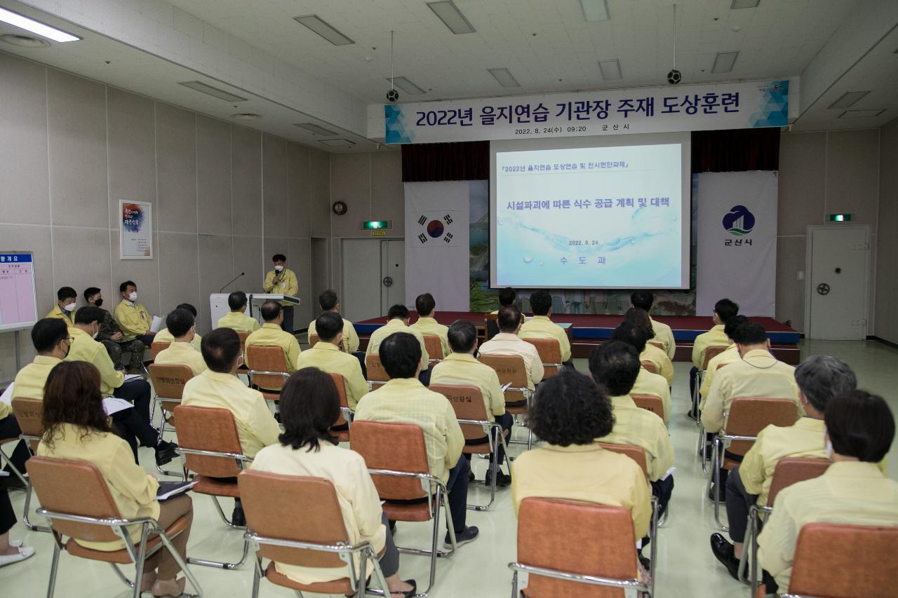 을지연습 아침상황 보고회