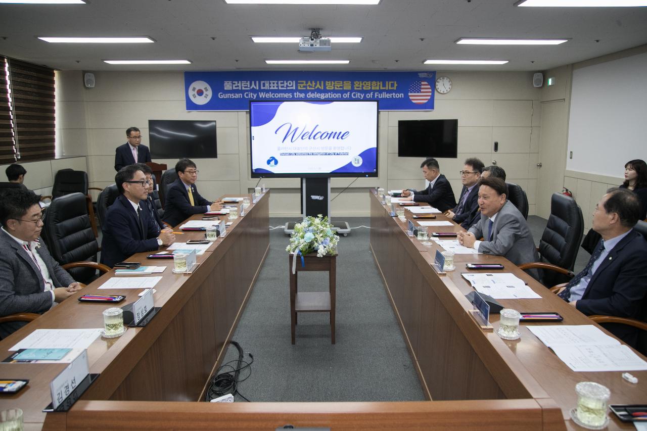 미국 캘리포니아 풀러턴시 시장단 방문