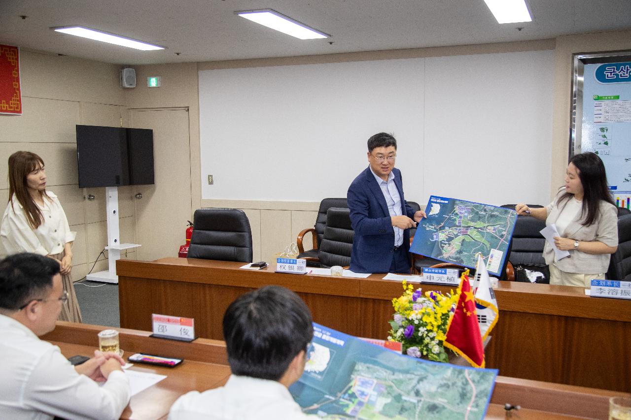 중국 푸양구 대표단 간담