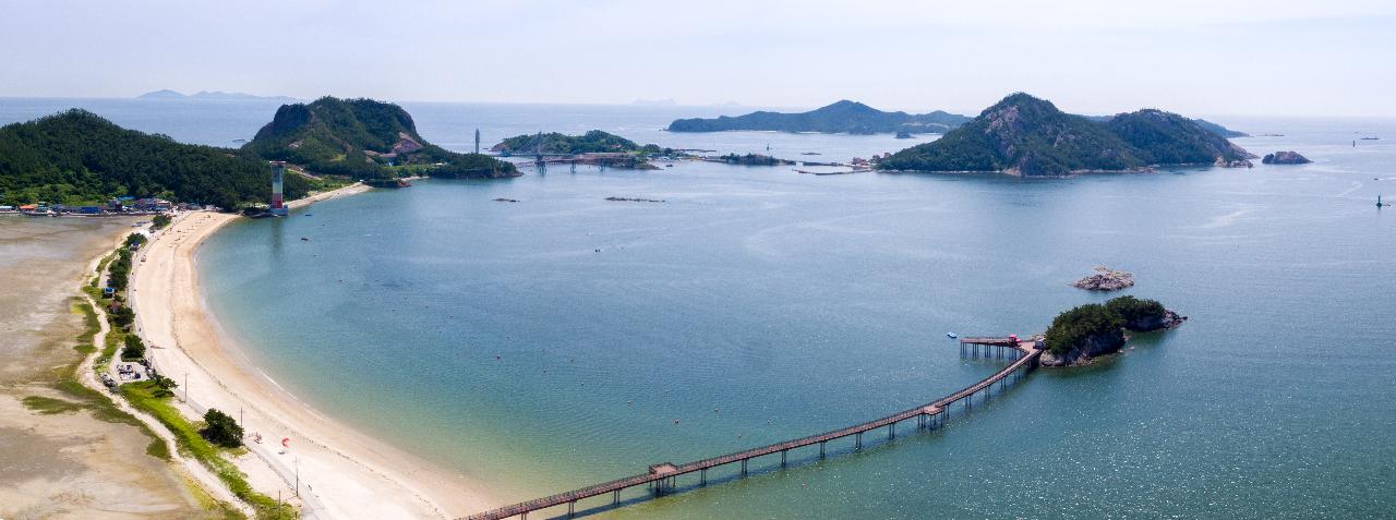 고군산대교 선유도 드론 파노라마