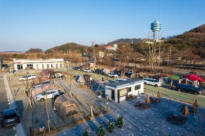 금강호캠핑장 드론사진