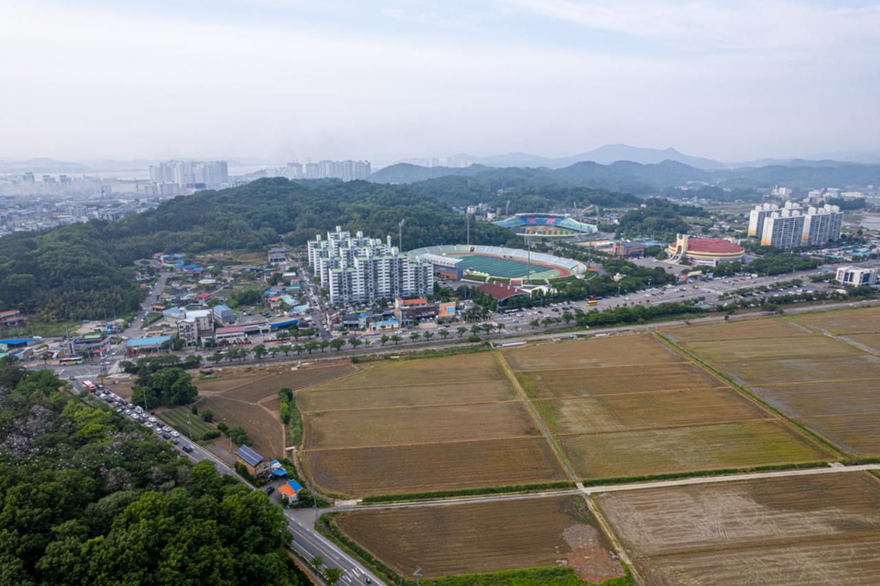 전북대병원예정지 드론사진