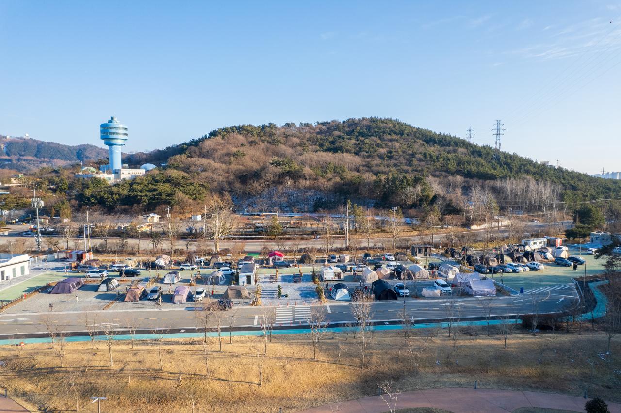 금강호캠핑장 드론사진