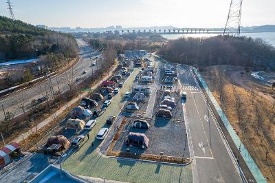 금강호캠핑장 드론사진