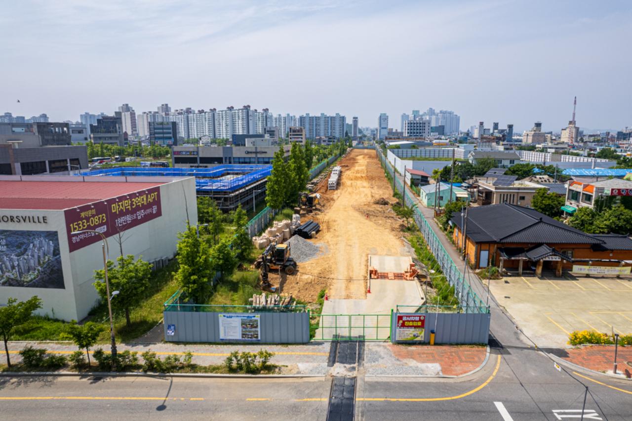 바람길숲 드론사진