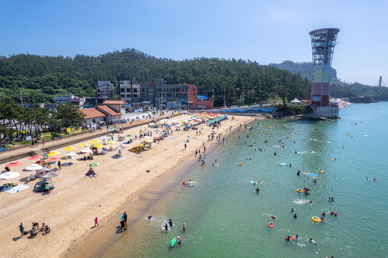 선유도(해수욕장) 드론사진