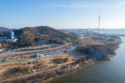 금강호캠핑장 드론사진