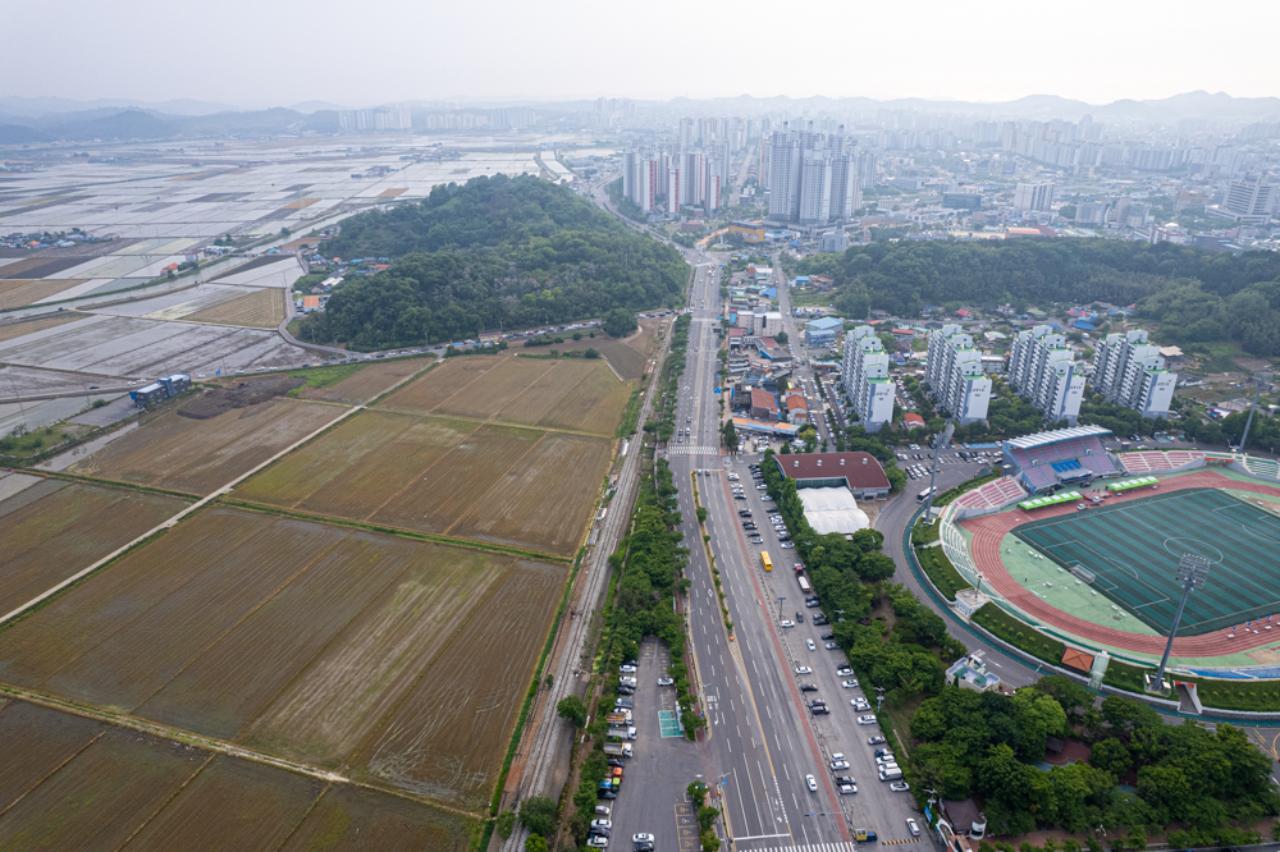 전북대병원예정지 드론사진