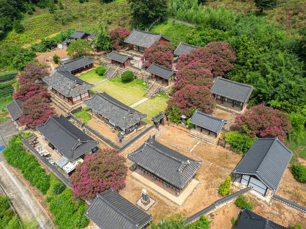 옥구향교(배롱) 드론사진