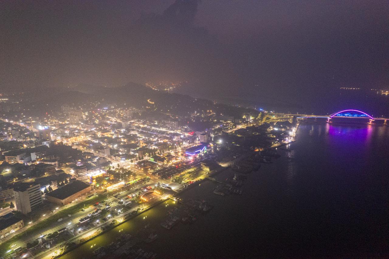 야행 드론사진