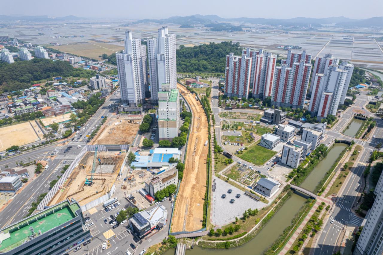 바람길숲 드론사진