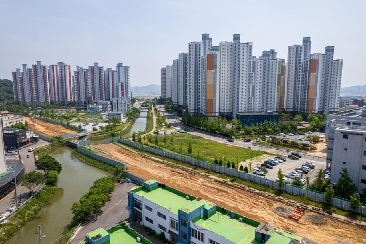 바람길숲 드론사진