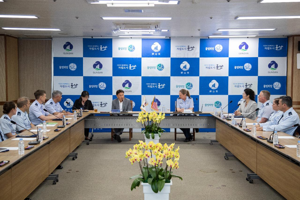 미공군 제8전투비행단 초청 시정 설명