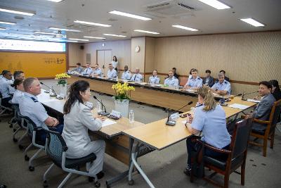 미공군 제8전투비행단 초청 시정 설명