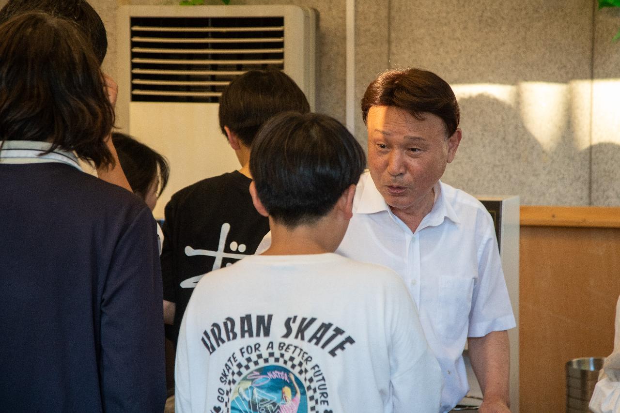 사랑의밥차 격려 방문