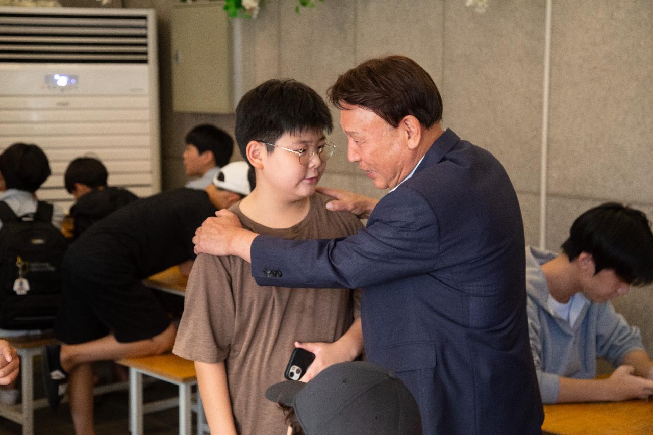 사랑의밥차 격려 방문