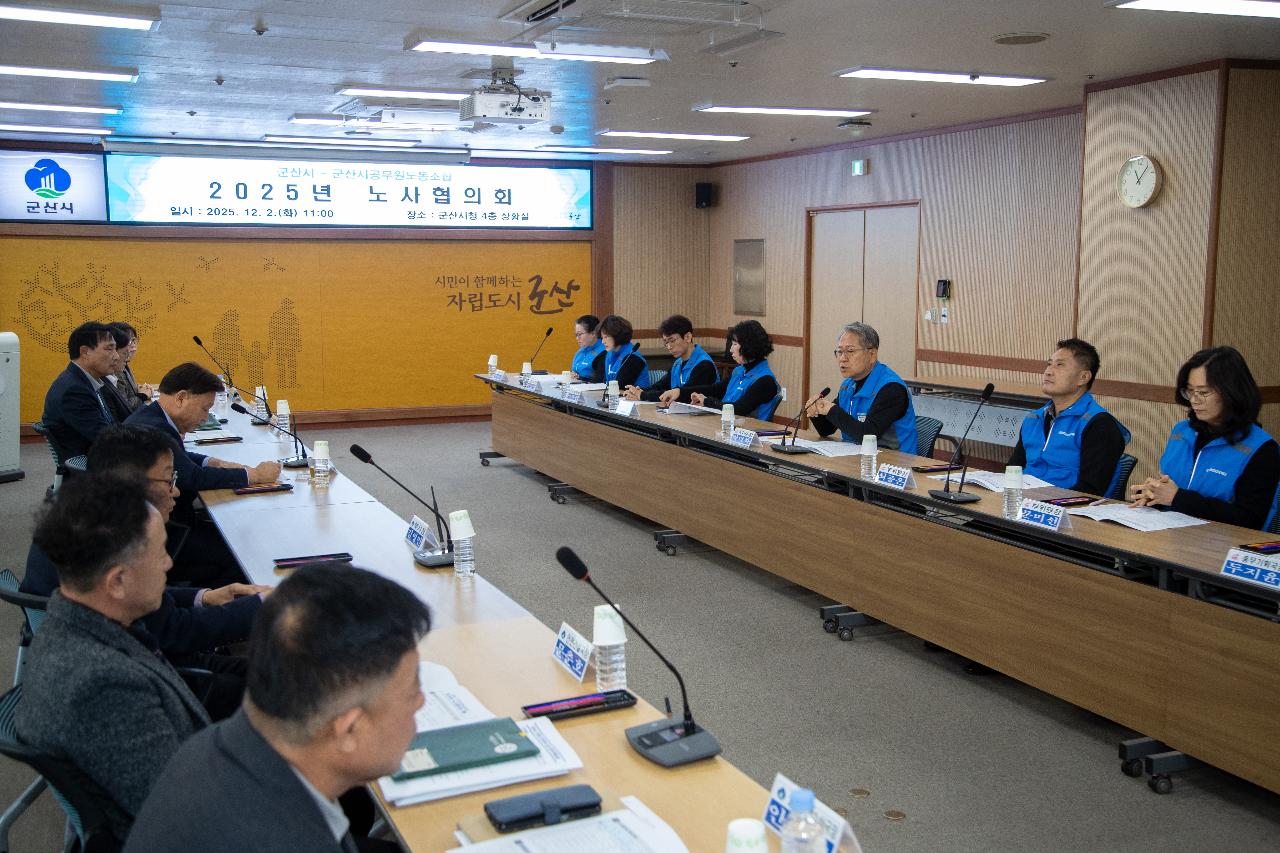 2025년 공무원 노동조합 노사협의회