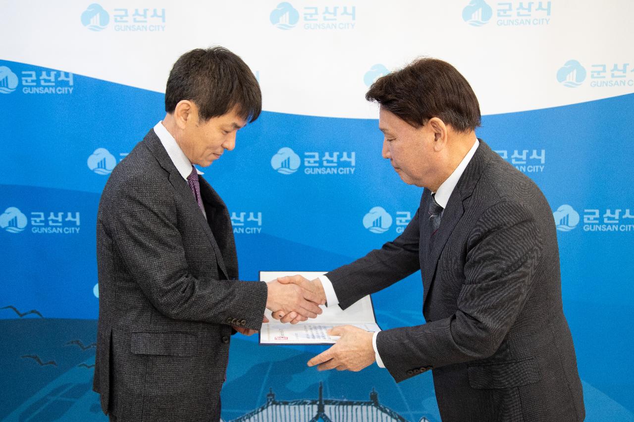 故문찬혁 의사자 증서 전달식