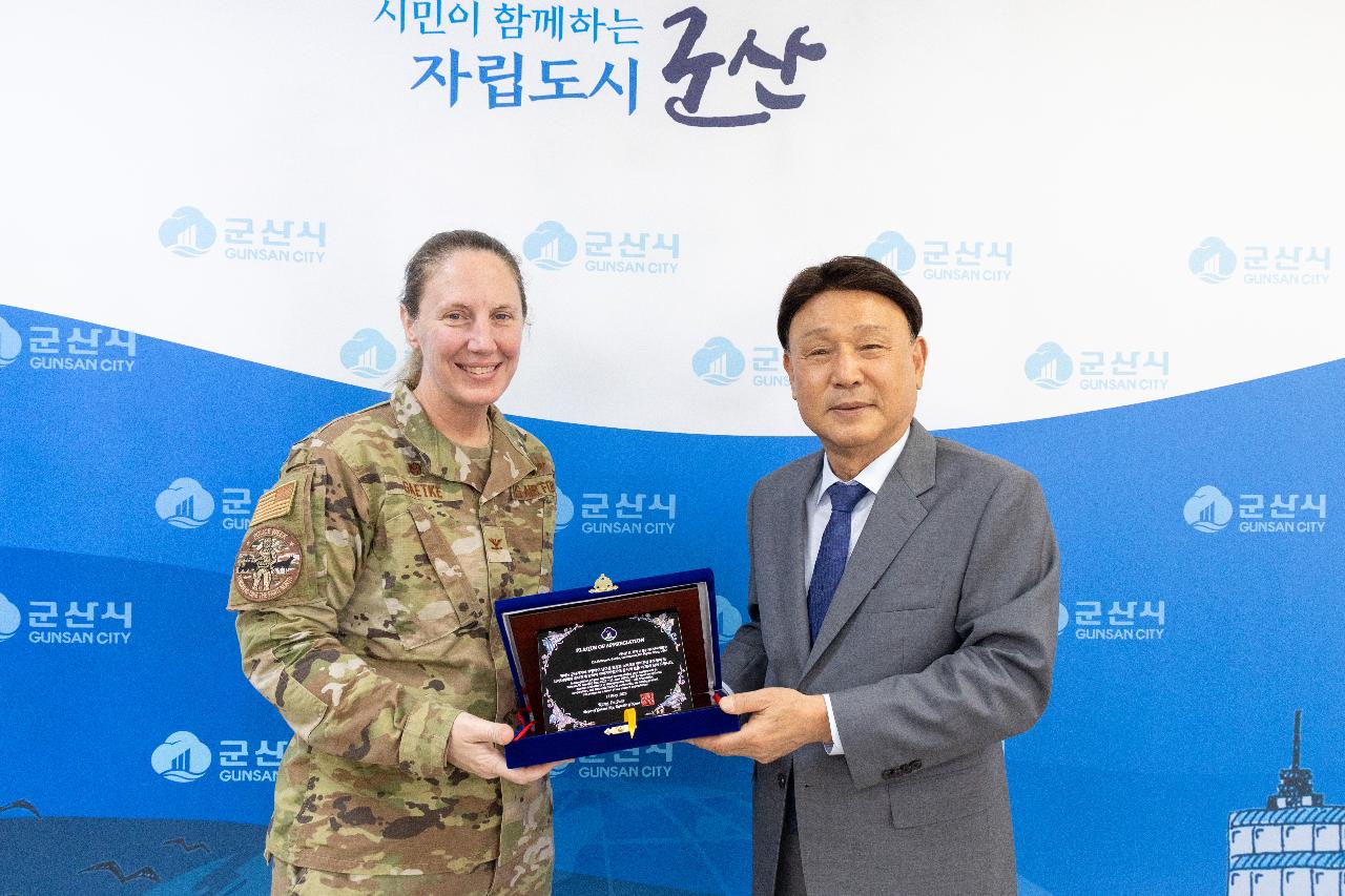 미공군 제8전투비행단장 환송 차담회