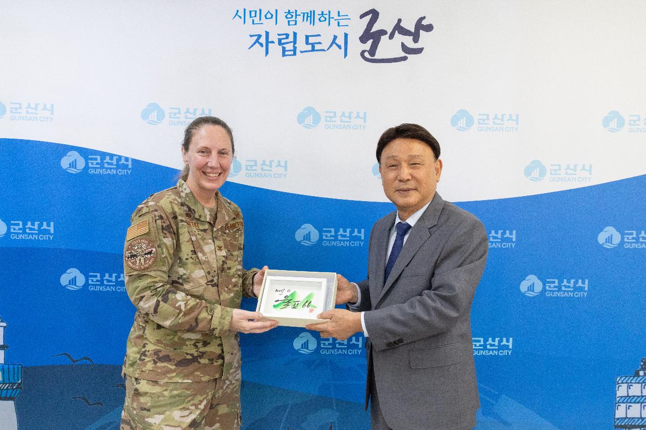 미공군 제8전투비행단장 환송 차담회