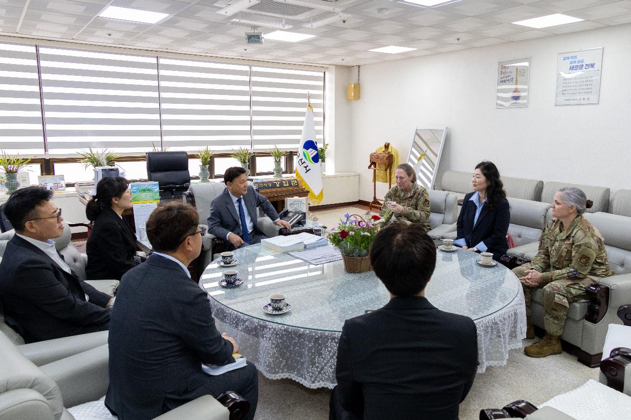 미공군 제8전투비행단장 환송 차담회