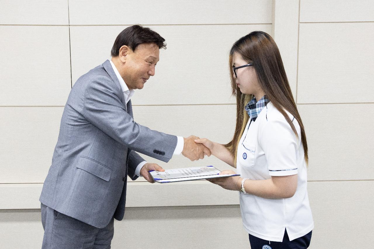 2025 자기신청장학금 우수활동자 표창 수여식