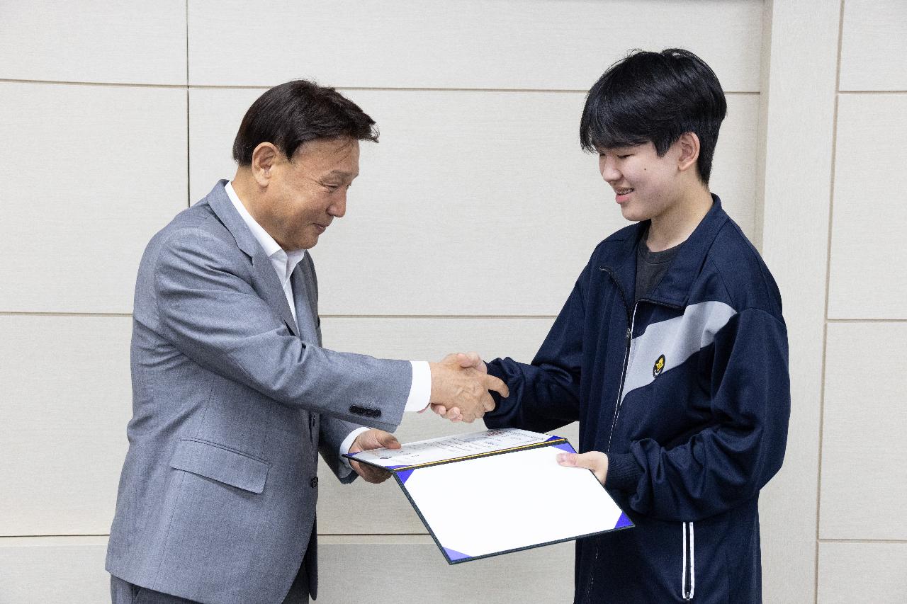 2025 자기신청장학금 우수활동자 표창 수여식