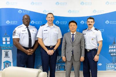 미공군 제8전투비행단 신임단장 예방