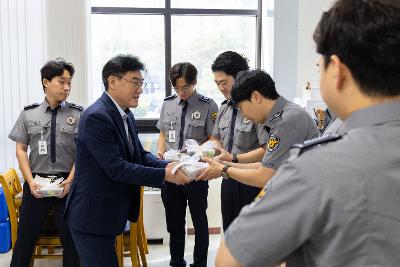본청 현장 근로자 격려 방문